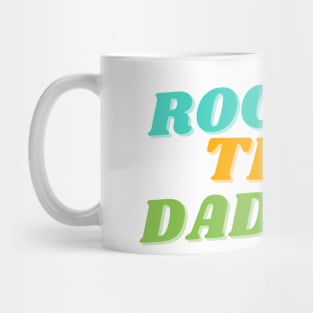 Rockin' This Dad Bod. Funny Dad Joke Quote. Mug